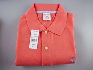 BROOKS BROTHERS POLO SHIRT Men's Performance ORIGINAL Fit orange New $89 nwt - Picture 1 of 4