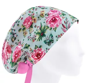 Gorras de exfoliante para mujer, sombrero de exfoliante, gorra quirúrgica, sombreros de exfoliante rosa, sombrero médico - Imagen 1 de 3