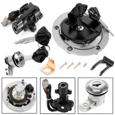 Fuel Gas Tank Cap Lock Key  Ignition Switch Kit For Suzuki GSXR1000 750 600 NEW - Image 1 of 4