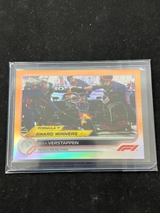 Max Verstappen 2022 Topps Formula 1 F1 Chrome Base No.196 Orange Refractor /25 - Picture 1 of 2