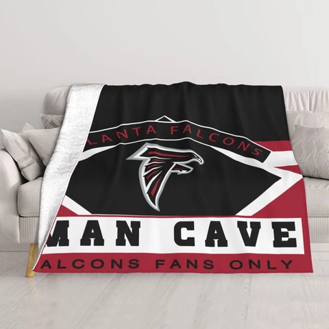 Atlanta Falcons Double-deck Blanket Man Cave Sofa Blanket Bed Blanket 60"x50" Cover
