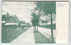 Postkarte Straßenansicht von Fort McPherson in Atlanta, GA. - Bild 1 von 2