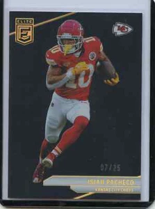 2024 Panini Donruss Elite - Isiah Pacheco #29 Black /25 KC Chiefs - Bild 1 von 2