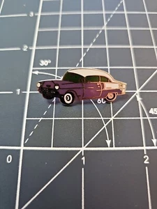 55'56 Chevy Purple Cloisonne Pin Vintage N.O.S Stock - Picture 1 of 2