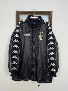 Vintage 90's Kappa Juventus Football Bomber Soccer Jacket Maglia Rare Mens Sz L - Picture 1 of 24