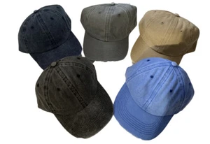 New vintage washed cotton green beige gray blue adjustable baseball cap hats - Picture 1 of 5