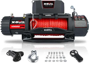Winch 10000 Lb. Load Capacity Electric Winch Kit 12V Synthetic Rope,Waterproof E - Picture 1 of 9