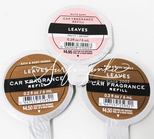 Bath & Body Works Scentportable Hojas de Recarga 0,2 oz cada una Juego de 3 piezas Ambientador de Coche - Imagen 1 de 1