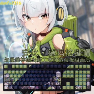 Zenless Zone Zero Anby Demara 108 PBT Keycaps For Cherry MX Mechanical Keyboard - Picture 1 of 11