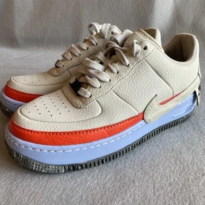 Nike Air Force 1 Jester Shoes Women's Sz 8.5 Beige Lace Up Sneakers - Picture 1 of 11