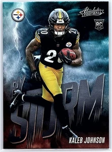 2025 Panini Absolute Kaleb Johnson By Storm RC #8 Steelers - Bild 1 von 10