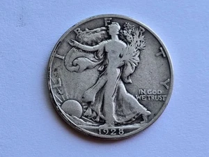1928-S Walking Liberty Silver Half Dollar Fine 51105 - Picture 1 of 2