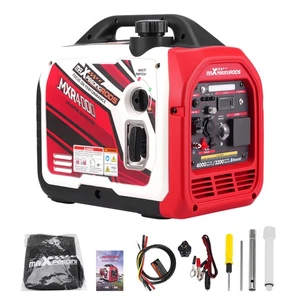 Silent Generators Portable 3.5KW Rated Bluetooth Petrol Digital Meter Camping - Picture 1 of 19