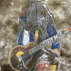 Camiseta De Colección Años 90 Bob Marley Tie Dye The Mountain Grande Rara Estampado Grande 1995 - Imagen 1 de 20