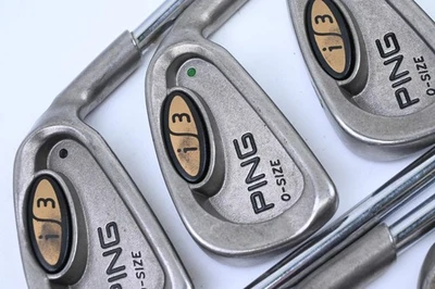 Ping i3 O-Size Irons / 2-PW / Green Dot / Stiff Flex Ping JZ Red Shafts - Image 1 of 4