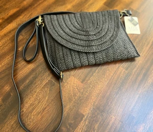 a.n.a SCHWARZE TASCHE CROSSBODY/HANDGELENKTASCHE/CLUTCH 3 TASCHEN IN EINER $30 NEU MIT ETIKETT JCP - Bild 1 von 6