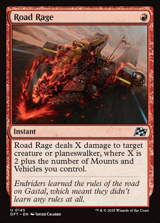 x1 Road Rage - Aetherdrift - NM - MTG - Image 1 of 1