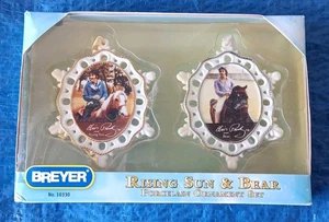 Breyer #10330 - Elvis & Horses Porcelain Ornaments Set - RISING SUN & BEAR - NEW - Picture 1 of 6