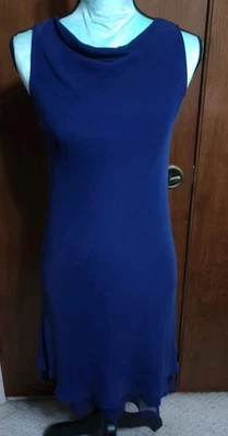 Jones New York Sleeveless Dress Size 6 Petite Purple Silk - Image 1 of 4