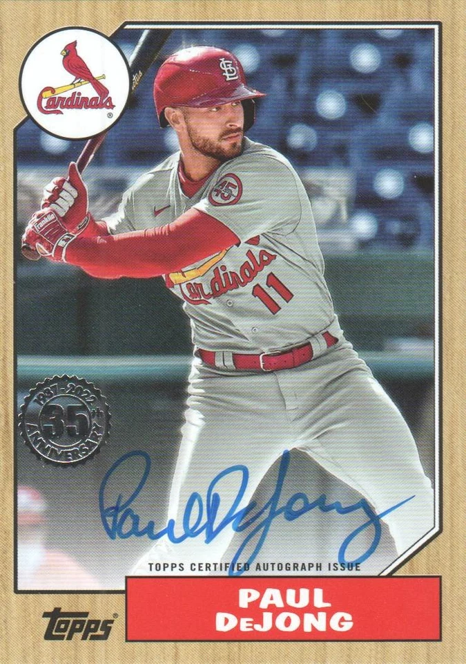 2022 Topps Baseball '87 Topps Autographs: Pick from List - Image 1 of 1