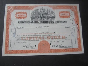 1968 - UNIVERSAL OIL PRODUCTS COMPANY - Stock Certificate - Picture 1 of 1