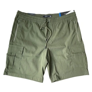 Tahari Odyssey Tech Cargoshorts für Herren XL waldgrün erweiterbarer Bund neu mit Etikett - Bild 1 von 11
