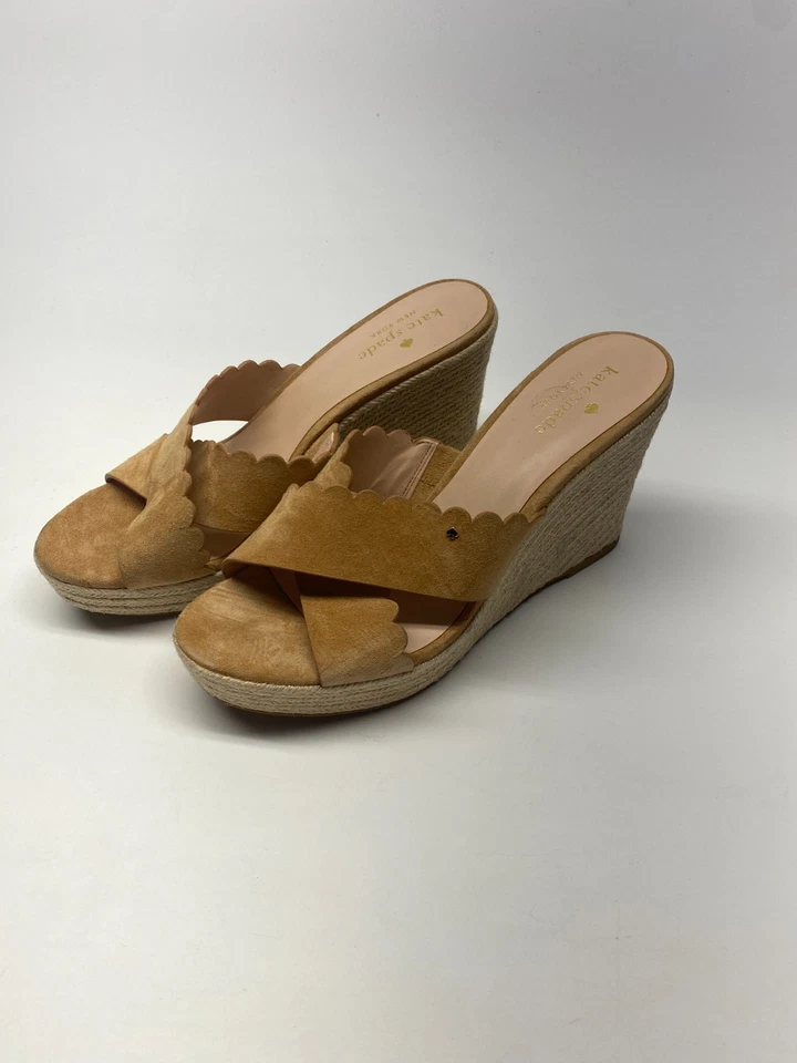 Sandalia Kate Spade Mujer Alpargata Cruzada Tacón Cuña Talla 10 Foto 1 de 4