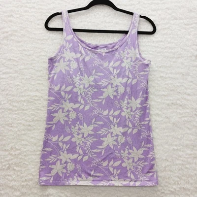Regata Tamanho M Lavanda Floral Cottagecore Casual Camadas Macias Menina Bloomcore - Imagem 1 de 4