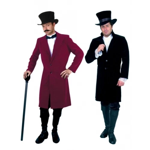 GENTLEMAN JIM FROCK COAT 19TH CENTURY VICTORIAN DICKENS STEAMPUNK COSTUME JACKET - Image 1 of 1