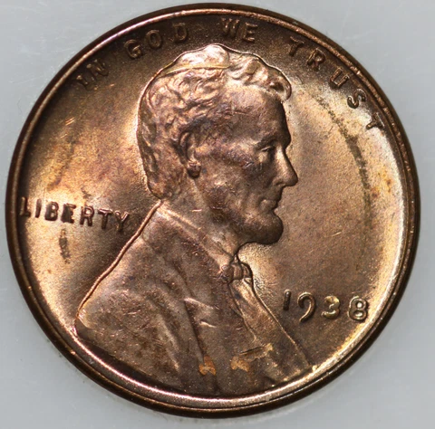 * 1938-P Wheat Cent Uncirculated BU, Popular Collector Coin As Shown Cover