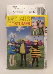Disfraz McCall's 2382 Patrón Niños Talla 3 4 Abeja Hormiga Araña Mariposa Dama Insecto - Imagen 1 de 4