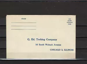 """G.ED. TREBING COMPANY"" CHICAGO 3, ILLINOIS EE. UU. 40 años - Imagen 1 de 2