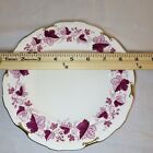 Royal Crown Derby Bone China Dinner Plate Rare Pink And White