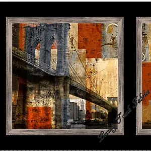 QT CRAVEN ARTWORKS" BAY BRIDGES #24923-X PANNELLO TESSUTO STAMPATO DIGITALMENTE 24"X44" - Foto 1 di 2