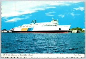MS Chi-Cheemaun Ferry Boat At South Bay Mouth In Ontario 1974 Postcard - Picture 1 of 2