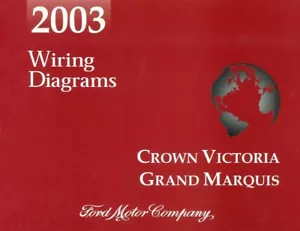 2003 Ford Crown Victoria Mercury Grand Marquis Wiring Diagrams Schematics - Picture 1 of 1