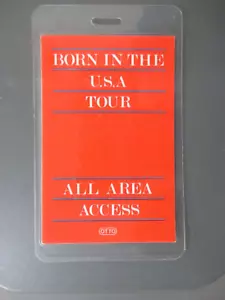 Bruce Springsteen backstage pass laminated Born in the USA AAA - AUTHENTIC ! - Picture 1 of 1