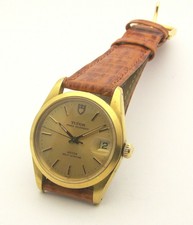 Tudor Prince Oysterdate Gold Plated Model 74001 34mm Automatic Rolex 1980's