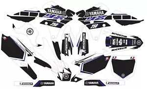 White YAMAHA GRAPHICS YZ 250f YZ250f YZF 2014 2015 2016 2017 2018 - Foto 1 di 1