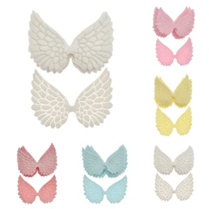 10X Parches Brillo Ala de Ángel Apliques Pinza para el Pelo Hacer Hágalo Usted Mismo Decoración de Fiesta Acc - Imagen 1 de 15