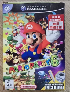 Nintendo Gamecube Mario Party 6 PAL Boxed Complete + Microphone AUS - Picture 1 of 10