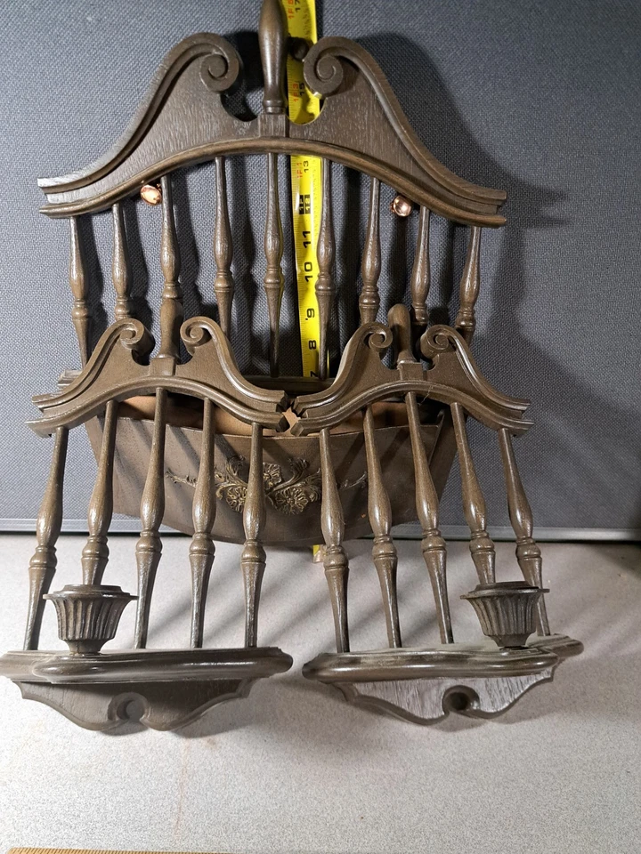 Jardinera y candelabros montados en la pared Homco decoración del hogar #4165BMT Foto 1 de 4