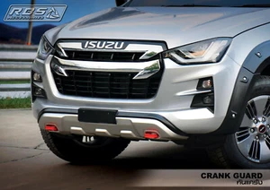 Silver Front Crank Bumper Guard Cover Trim For Isuzu D-Max Dmax VCross 2020 2021 - Picture 1 of 4