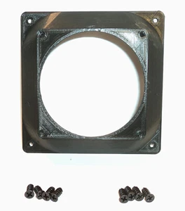 120mm to 80mm CENTERED OFFSET Computer Fan Adapter Converter Panel Hose Mount