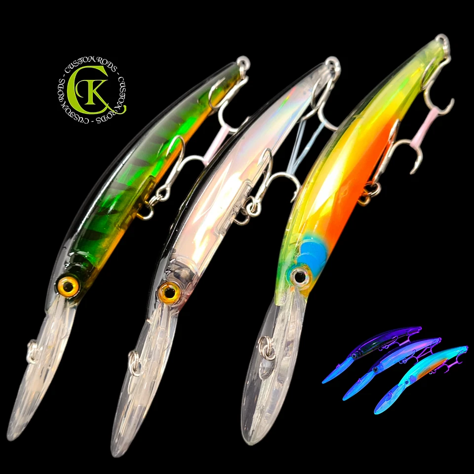 3x 17,5cm Wobbler Swimbait Night Kunstköder Zanderbait Hardbait Runner Wels Pike - Bild 1 von 1