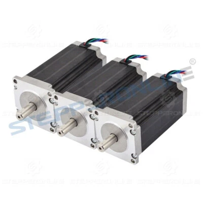 STEPPERONLINE 3PCS Nema 23 Stepper Motor High Torque 425oz.in 10mm Shaft CNC - Image 1 of 4