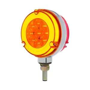 27 Amber/27 Red LED Double Face "GLO" Turn Signal Light - Amber/Red Lens - Picture 1 of 8