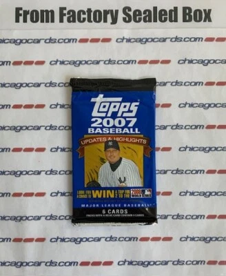 2007 Topps Updates & Highlights Not-Hobby 6cd Pack Look4 Rookies RC Relics AUTO - Image 1 of 4