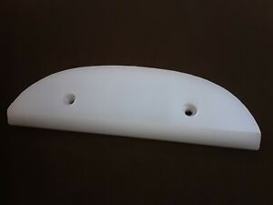 NOS Vintage Freestyle Skateboard tail guard / skid plate - 5 3/8" - White