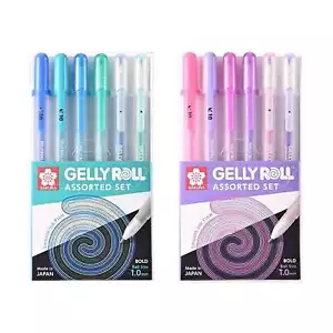 Sakura Gelly Roll 1.0mm Moonlight, Metallic, Stardust - 6 Pens/Pack - Picture 1 of 7